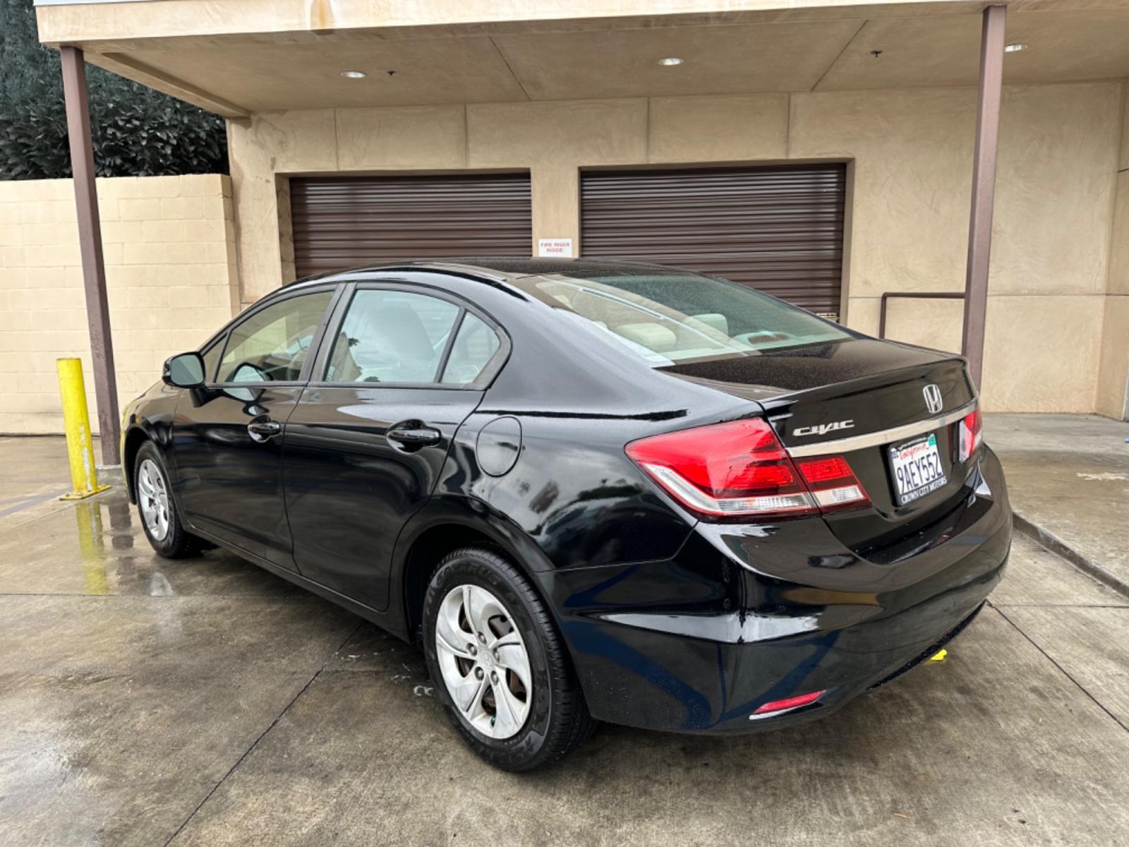 2013 Black /Grey Honda Civic LX Sedan 5-Speed AT (19XFB2F53DE) with an 1.8L L4 SOHC 16V engine, 5-Speed Automatic transmission, located at 30 S. Berkeley Avenue, Pasadena, CA, 91107, (626) 248-7567, 34.145447, -118.109398 - New Paint! Gas Saver! Discover Reliable and Efficient Driving: 2013 Honda Civic LX Now at Our Pasadena, CA Dealership Step into the world of efficiency and reliability with the 2013 Honda Civic LX, a standout choice now featured at our BHPH dealership in Pasadena, CA. Known for its dependable per - Photo #2